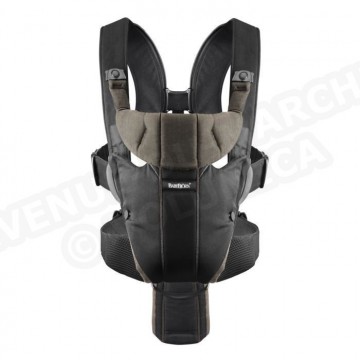 BABYBJORN Porte-bébé Miracle noir/brun Organic