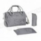 BADABULLE Sac a Langer Bowling Gris Prune