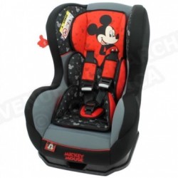 MICKEY Siege-Auto Cosmo SP Luxe Noir et Rouge Groupe 0+/1