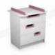 ATELIERS T4 Commode a langer Laqué Rose