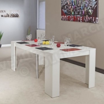 MEXX Table Console extensible 198cm Blanc