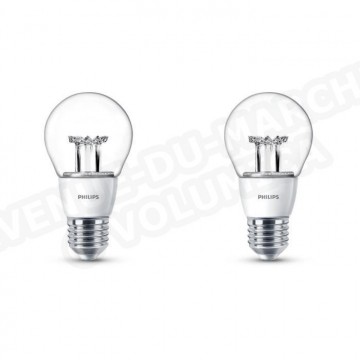 PHILIPS Lot de 2 ampoules LED 40W E27 dimmables