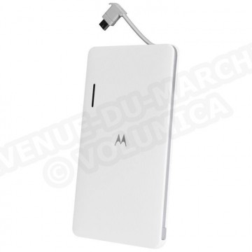 Motorola Batterie Externe P4000 Ultra Slim Blanc