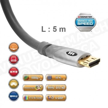 Câble HDMI UHD Monster Gold 5 m