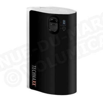 TECHNAXX Batterie de secours TX-15 4400 mAh avec LED - Noir