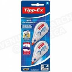 BIC Tipp-ex Mini Pocket Mouse 2 Rubans Correcteurs Standard