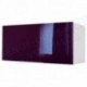 Caisson Hotte 80 cm - Aubergine Haute Brillance