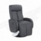 Fauteuil de relaxation articulé simili noir