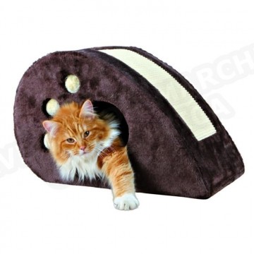 TRIXIE Griffoir souris Topi H33 cm, brun pour chat