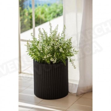 CYLINDER PLANTER Cache pot petit format 7 litres tressé