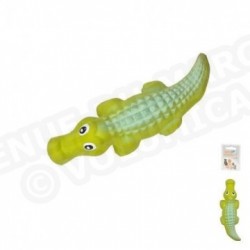 Jouet crocodile en latex pour chien h.21cm