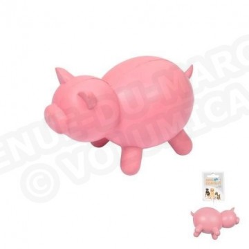 Jouet cochon en caoutchouc pour chien 12 x 6.5cm