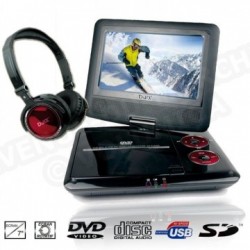 D-Jix PVS705-79HR Lecteur DVD portable + casque