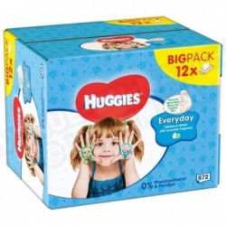 HUGGIES Lingettes Everyday débarbouillantes (12x56)