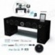 SoundVision SoundStand100 Meuble TV HiFi Bluetooth Noir